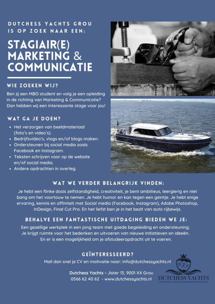 Vacature-Stagiaire-HW-Yachtcharter-Marketing-en-Communicatie