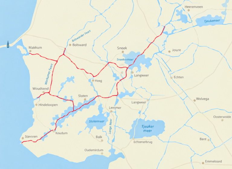 Routekaart van Fun 4 Kids Route