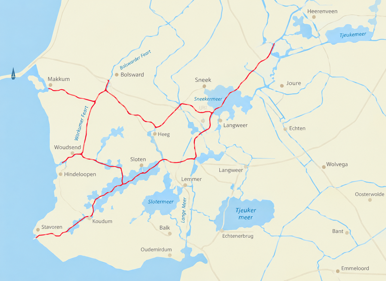 Fun 4 Kids Route routekaart